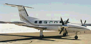 Cheyenne 400LS:  Slim fuselage and big twin turboprops, chasing jets