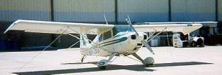 PA-22-20, a 'Tri-Pacer/Pacer':  a PA-22 Tri-Pacer, converted back to a tail-dragging PA-20 Pacer (dumping the nosewheel improves speed and payload), with fancy 'droop tips' added to improve the Pacer/TriPacer's poor gliding characteristics.